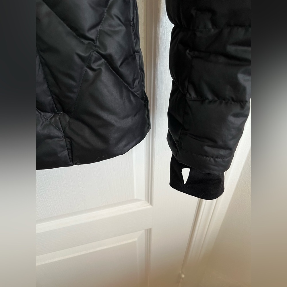 Athleta Black Down Puffer Jacket, Medium - image 5